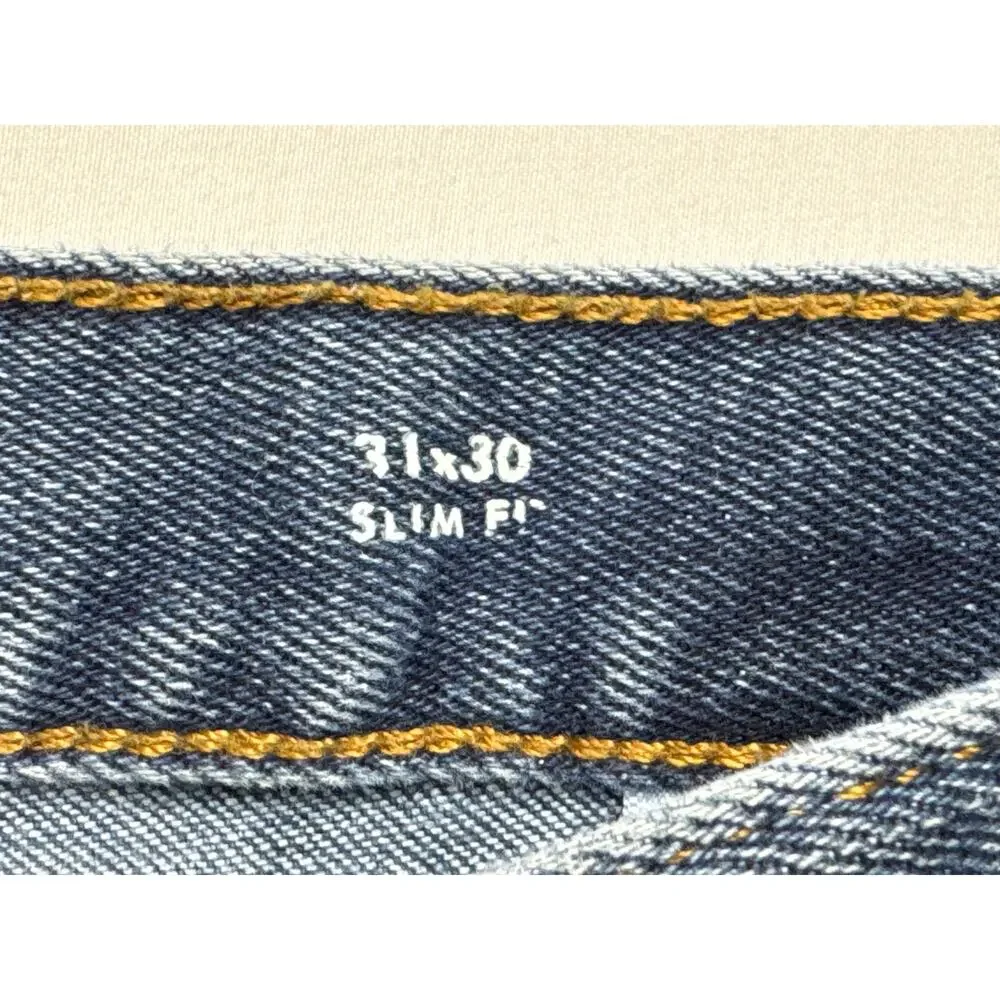 Banana Republic Legacy Men's Slim Fit Blue Denim Jeans - Size 31x30 (31x28.5)